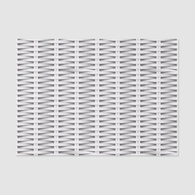 White cane wicker tissue paper (Front)