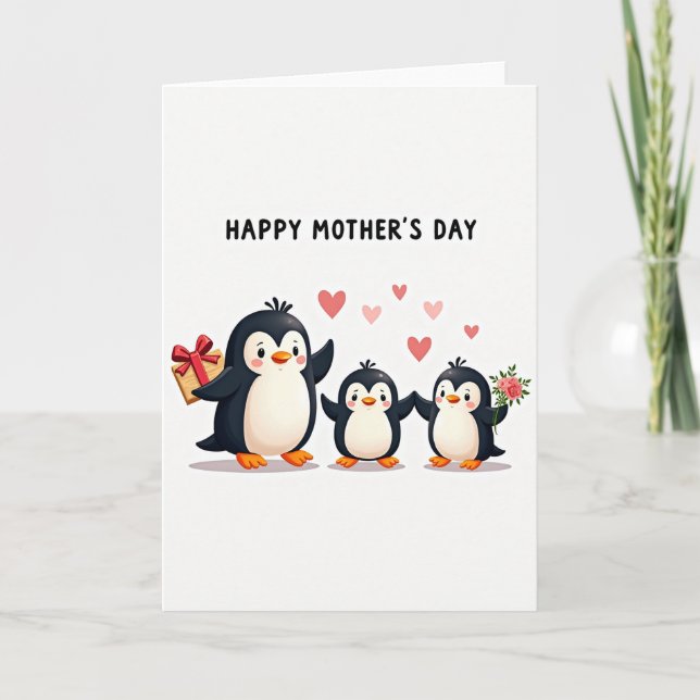 White Canvas Family Love Card (Front)