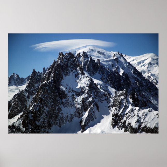 White Cap:  The Summit of Mont Blanc Poster (Front)