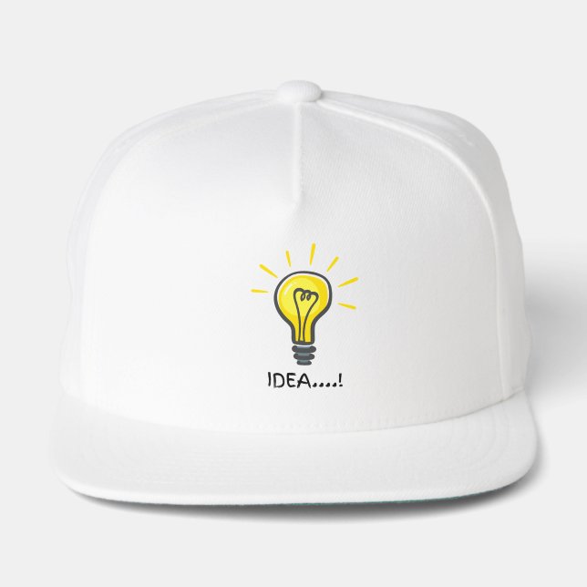 White Cap With Cool Design For Men (Front)