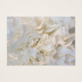 White Carnation Floral Wedding Charity Card (Back)