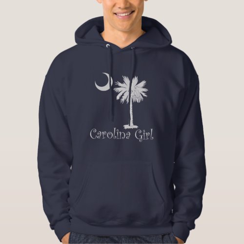 White Carolina Girl Palmetto Hoodie