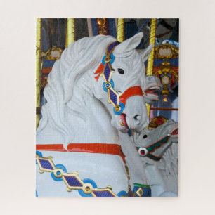 White Carousel Horse Puzzle