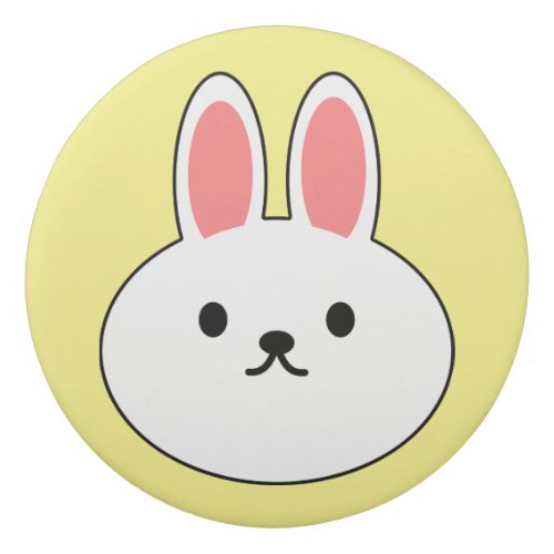 White Cartoon Bunny rabbit Head Eraser