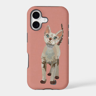 WHITE CAT iPhone 17 CASE