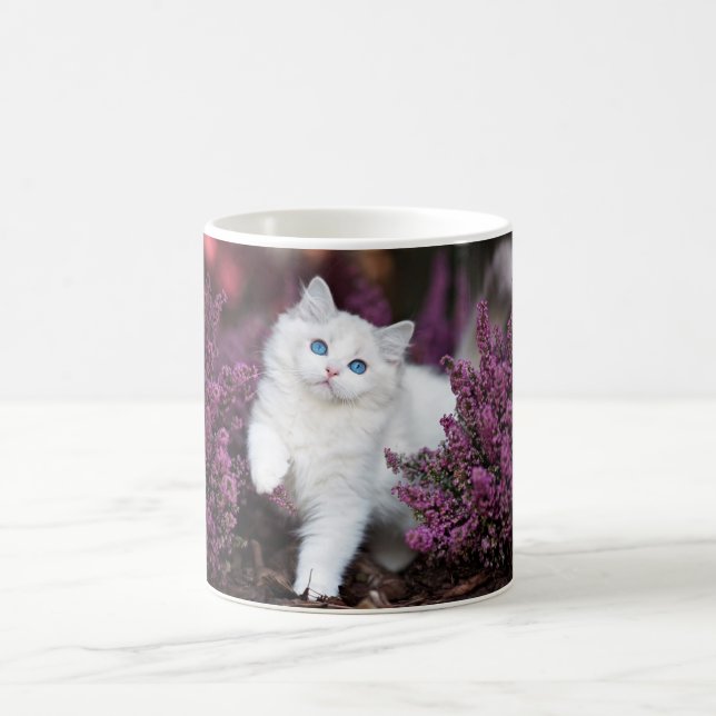White Cat Coffee Mug (Center)