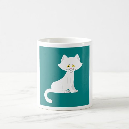 White Cat Coffee Mug