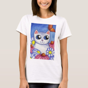 White Cat Daisy T-Shirt
