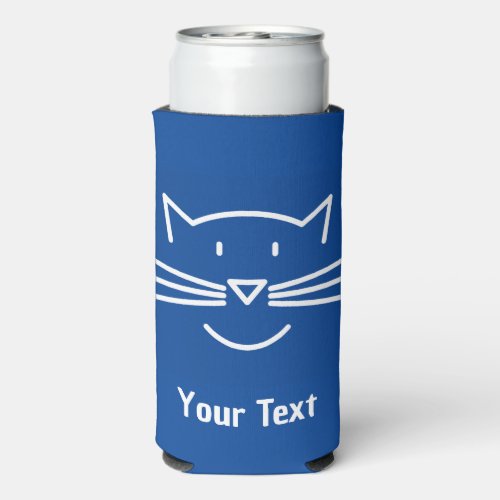 White Cat Face Whiskers Seltzer Can Cooler