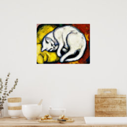 White Cat, fine art, Poster