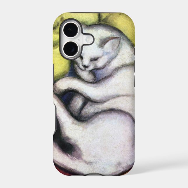 White cat, Franz Marc Iphone Case (Back)