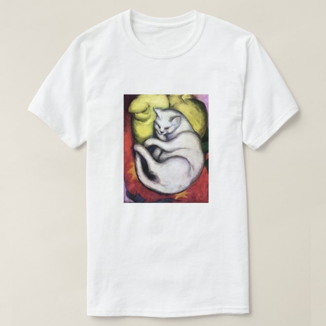 White cat, Franz Marc T-Shirt (Design Front)