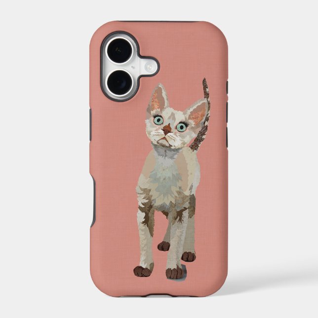 WHITE CAT IPHONE CASE (Back)