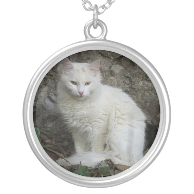 White Cat Necklace (Front)