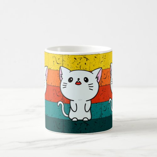 White Cat Pet Kitten Animal Lover Cat Lover Coffee Mug