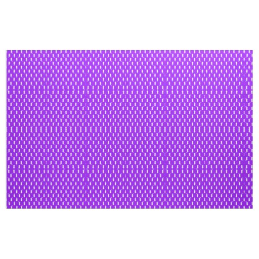 White Cat Polka Dot Pattern Isolated on Purple Fabric