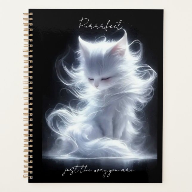 White cat Purrrfect Planner (Front)