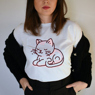 White Cat T-Shirt – Artistic Style & Chic - funny