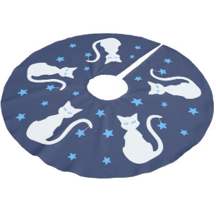 White Cat Tree Skirt