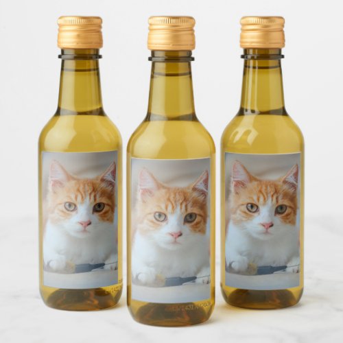 White cat wine label