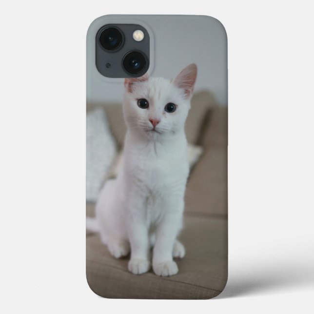 White cat | Zazzle_Growshop. Case-Mate iPhone Case (Back)