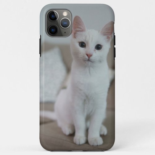 	 White Cat  Zazzle_Growshop 	 iPhone 11 Pro Max Case