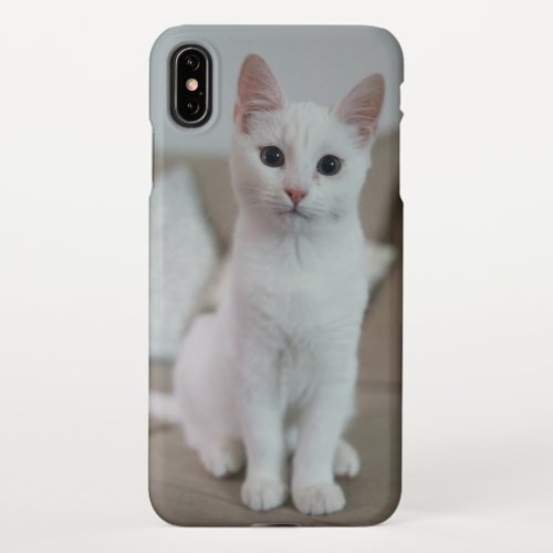 White cat  Zazzle_Growshop iPhone XS Max Case