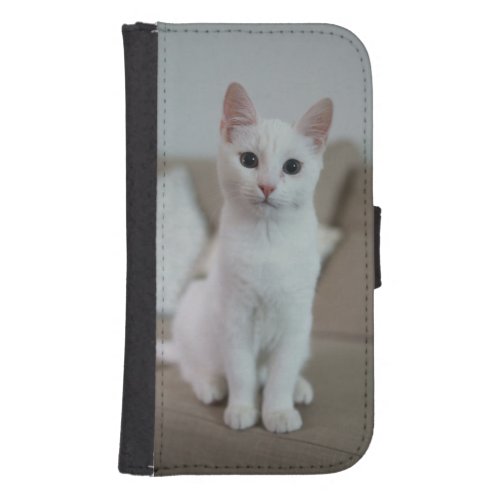 White cat  Zazzle_Growshop Galaxy S4 Wallet Case