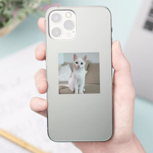 White cat   Zazzle_Growshop. Sticker