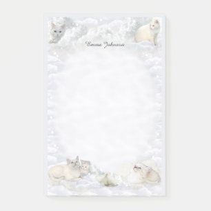 White Cats Post-it Notes