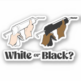 White Caulk or Black Caulk Sticker