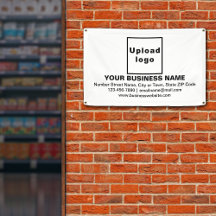 White Center-Aligned Business Banner