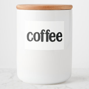 White Ceramic Kitchen Canisters Home Food Storage Food Label