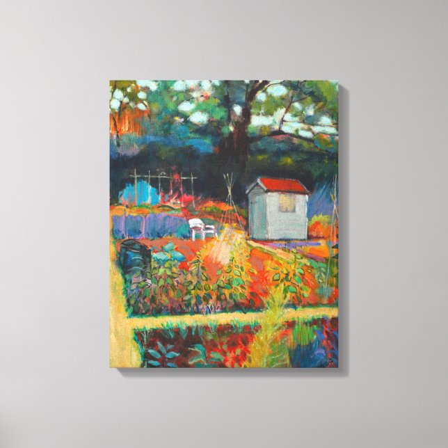 White Chair Canvas Print (Front)