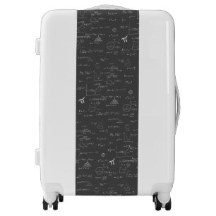 White Chalk Hand-Lettering Mathematics Equations Luggage