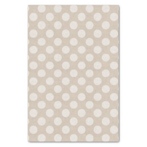 White Chalk Polka Dot Print Tissue Paper