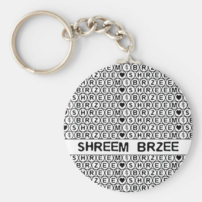 White Chant Shreem Brzee money mantra Key Chain