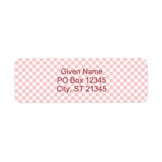 White Checkerboard Label (Front)