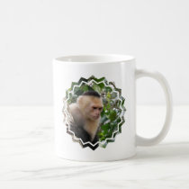 White Cheeked Capuchin Monkey  Coffee Mug