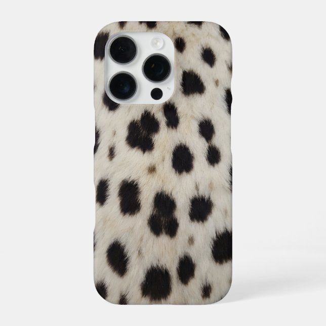 white cheetah iPhone 16 Pro Max Case (Back)