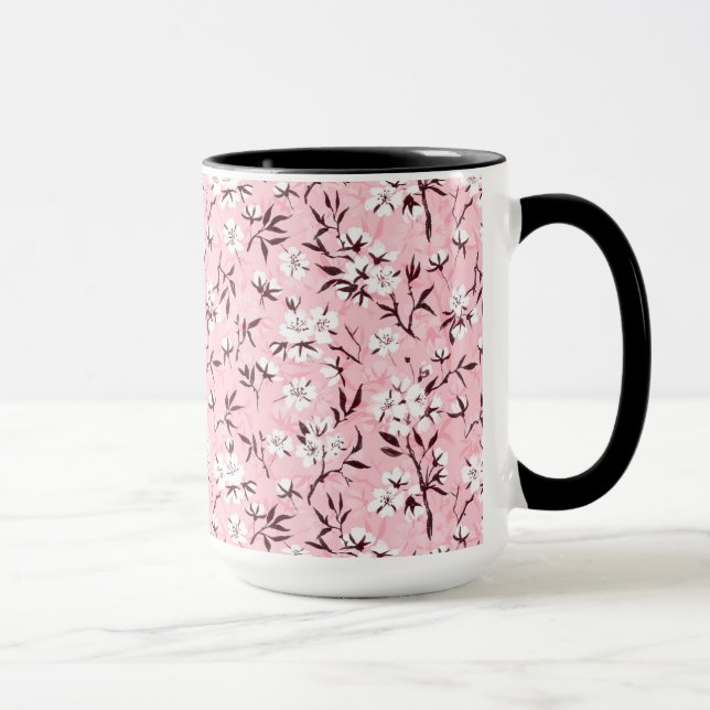 White cherry blossom mug (Right)