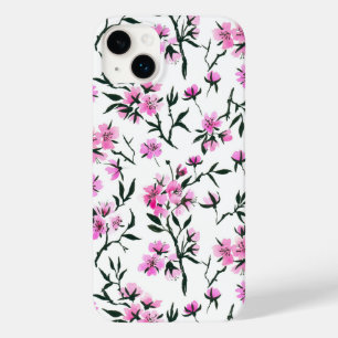 White cherry blossom on white Case-Mate iPhone 14 plus case