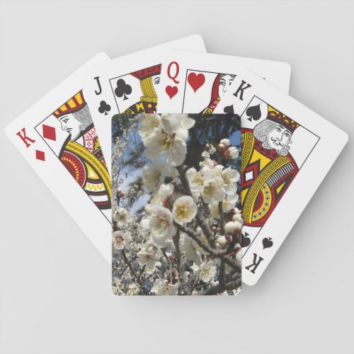 White Cherry Blossom  Sakura  サクラ桜 Poker Cards