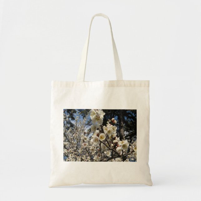 White Cherry Blossom / Sakura / サクラ（桜） Tote Bag (Front)
