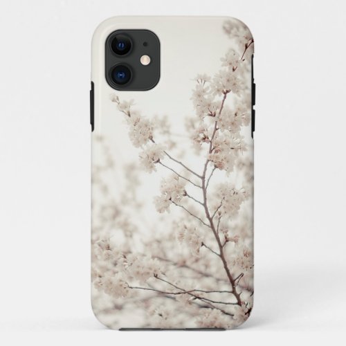 White Cherry Blossoms _ Central Park Spring iPhone 11 Case