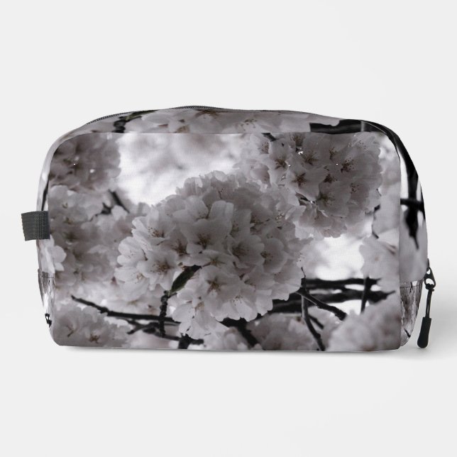 White Cherry Blossoms  Dopp Kit (Front)