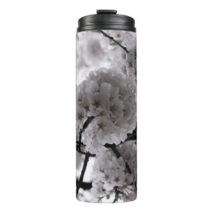 White Cherry Blossoms Thermal Tumbler