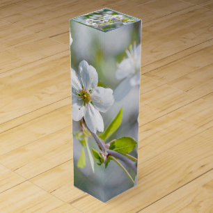 White Cherry Flower Wine Gift Box
