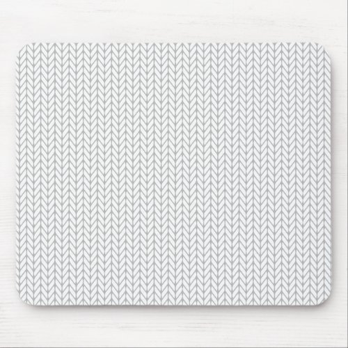 White Chevron Arrows Mouse Pad