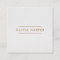 White Chic | Minimal Leather Look